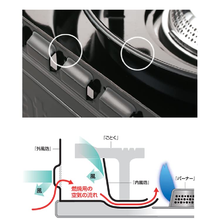 Iwatani Cassette Stove, Tough Maru, Olive & Pearl Metal Iron Mini Tripod (CB-ODX-1-OL & HB-5001), 2-Piece Set