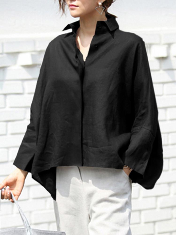 2026 Women Summer Shirts Long Sleeve Elegant Blouse OL Style Tunic Tops Fashion Oversized Casual Solid Loose Party Blusas