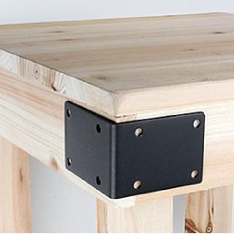 10pcs Heavy Duty Steel L Angles Brackets with Not rusts Coating Wood Shelf Support Outdoor Metal Brackets set for Wood