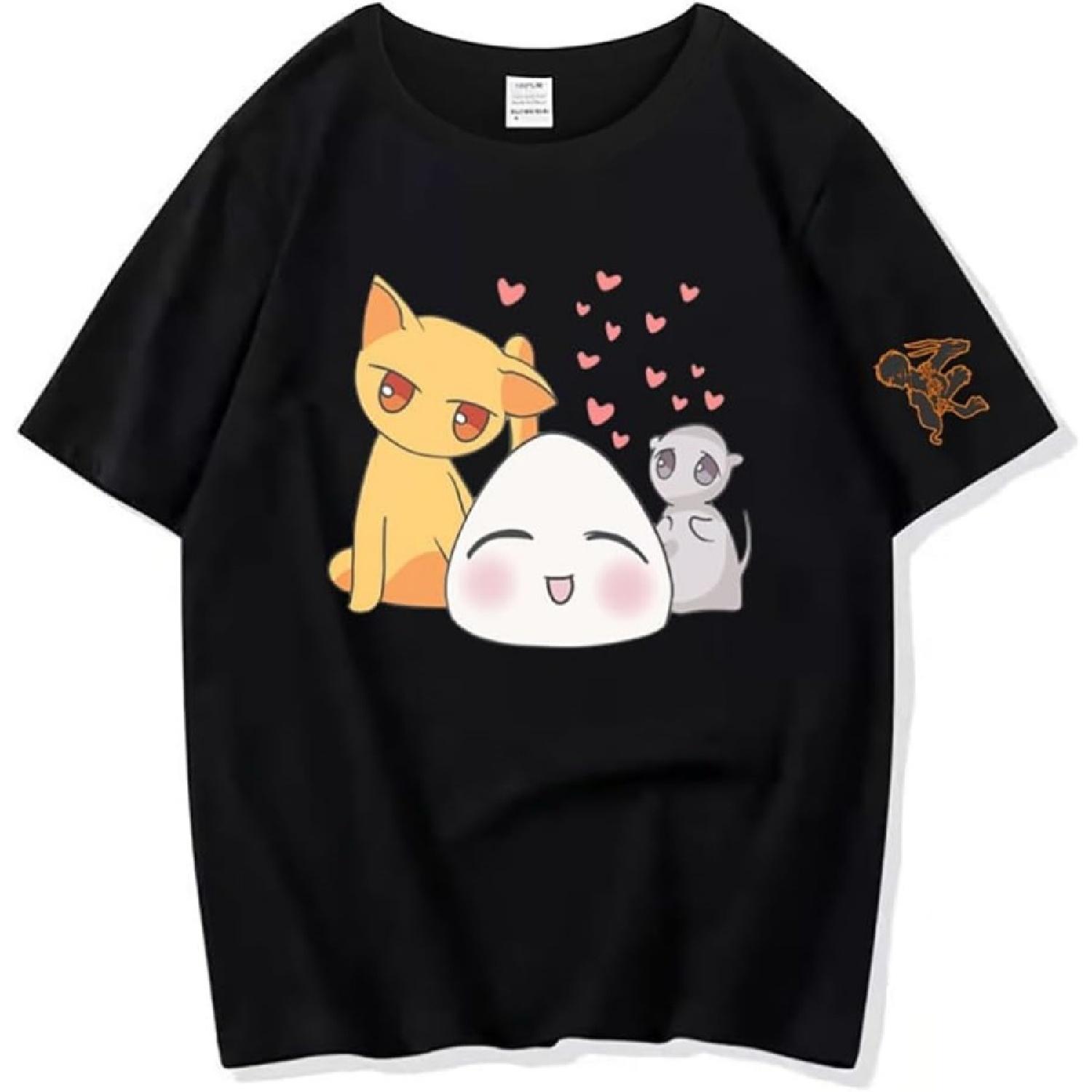 

FJHYEEBN Anime Fruits Basket Shirt Tee Kyo Yuki Onigiri Printed Short Sleeve Crew T-Shirt Tops Aldult Unisex XXXXXL різнокольоровий