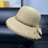 High quality 2026 raffia hat women's summer shopping shade anti-ultraviolet hat fashion basin hat top hat
