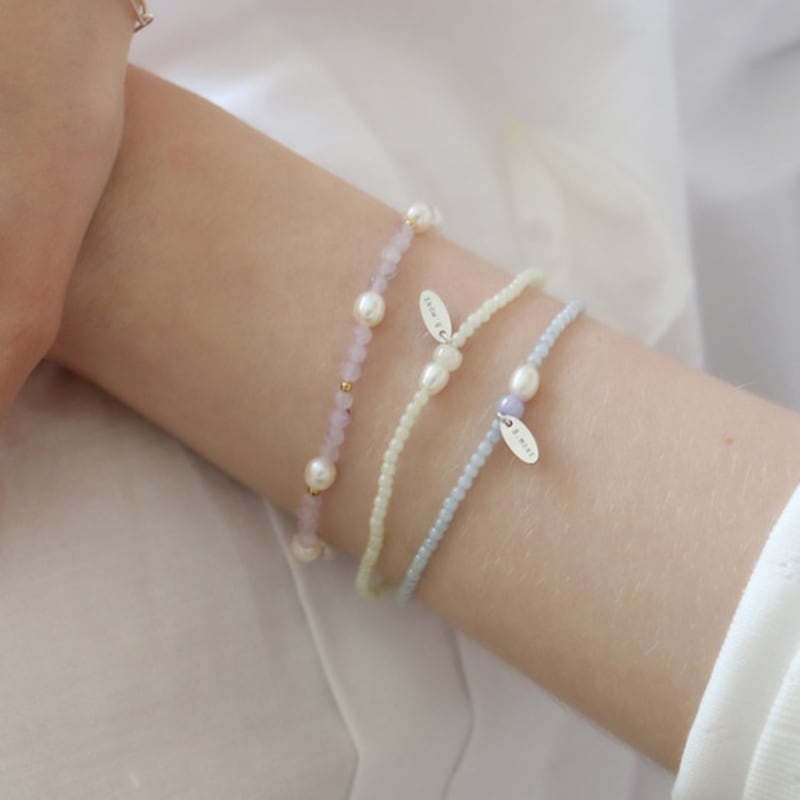 

EIGHTMORE sugar jelly silver925 bracelet BLUE (small)