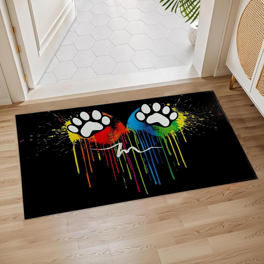 Animal Print Carpet Anti Slip Home Decoration Living Room Bedroom Door Entrance Washable Floor Mat Creative Abstract Pattern