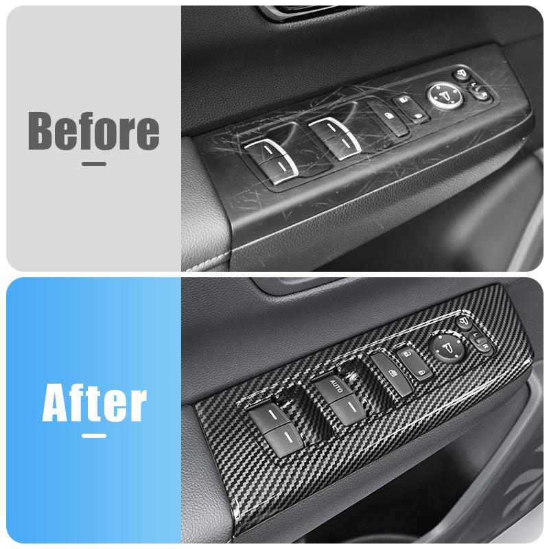 Car Accessories For Honda CR-V 6th 2024 2025 Hybrid Door Armrest Panel Window Switch Lift Buttons Cover Frame Trim Stickers
