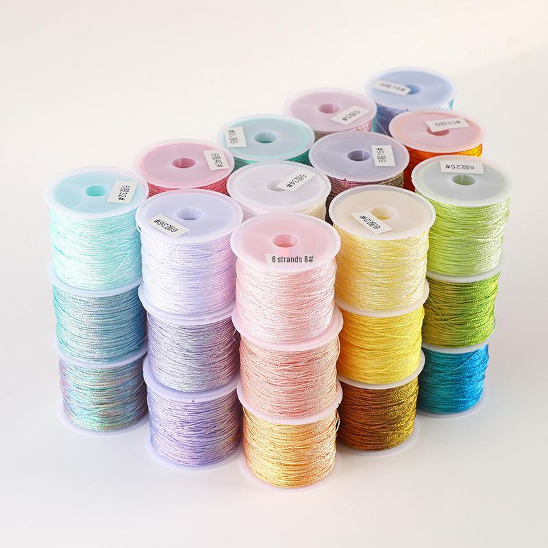 Iridescent Thread for DIY Weaving Jewelry: Bracelet, Necklace, Lanyard, 36912 Strands