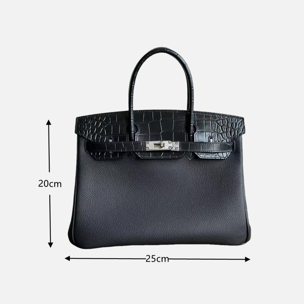 Prawdziwa skóra wzór krokodyla platynowa torba seria skóry bydlęcej togo przenośna platynowa torba duża pojemność