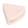 Triangle Powder Puff Case Dustproof Silicone Beauty Makeup Sponge Holder Travel Case Pink