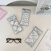 Bow shaped glasses storage bag, s' portable soft bag, Portable heart-shaped storage bag