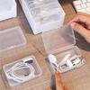Durable Cable Organizer Box Clear Desktop Cable Organizer  Desktop Organization
