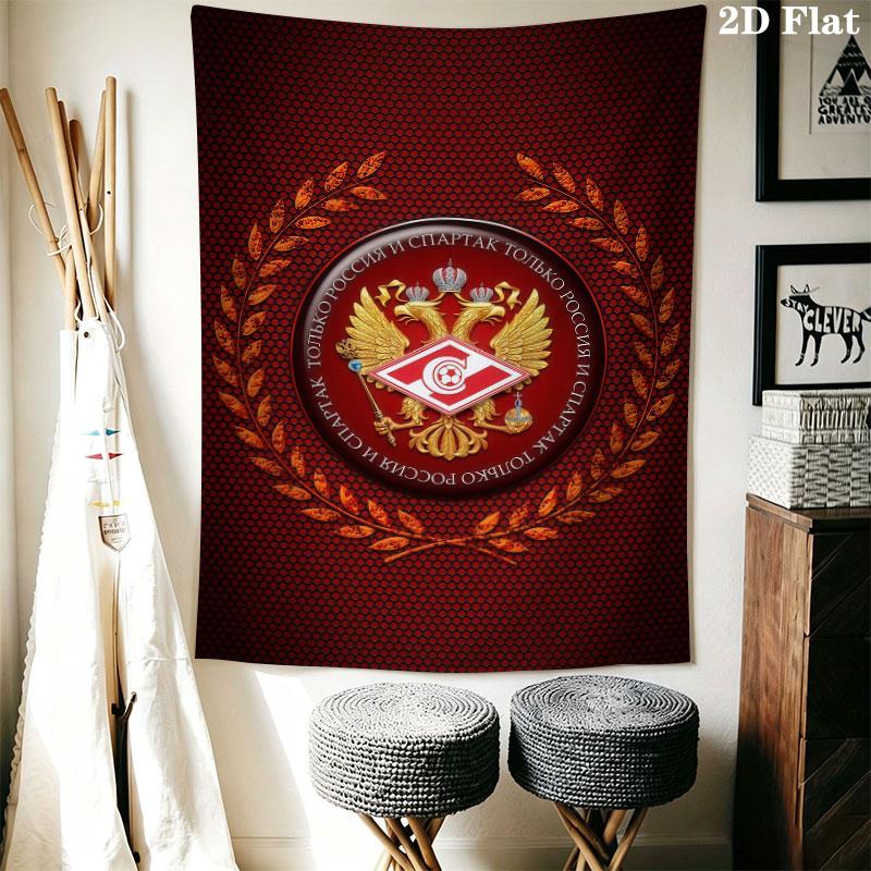 Spartak Moscow Spirit Wall Hanging Printed Fabric Blanket Decorative Tapestries for Bedroom Living Room Home Decor