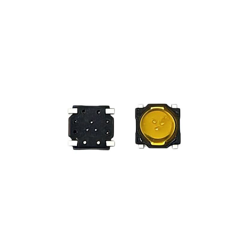 Square Tactile Switch 3.7x3.7mm 4-pin, 0.35mm High: Micro Membrane Button