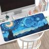 Mouse Pad Computer Laptop Pad Game Console Pad Keyboard Mouse Pad Desk Accessories Office Pad Overlock Blue Purple Galaxy Space