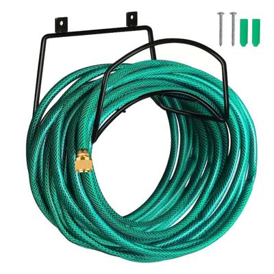 Garden Hose Holder Heavy Duty Metal Hose Hanger Wall Mounted Water Hose Organizer for Outside Home Yard