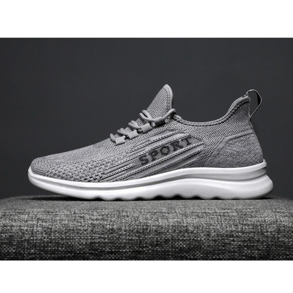 Men's Summer New Flyknit Single Shoes Casual Breathable Sports Shoes