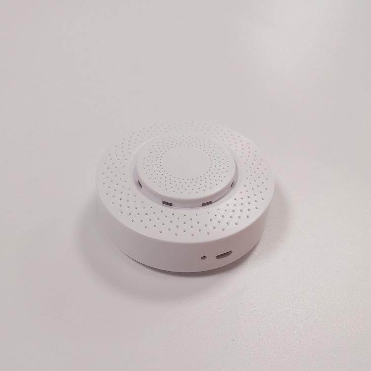 Ceiling-Mounted Smart Home Smoke and Temperature Sensor Housing