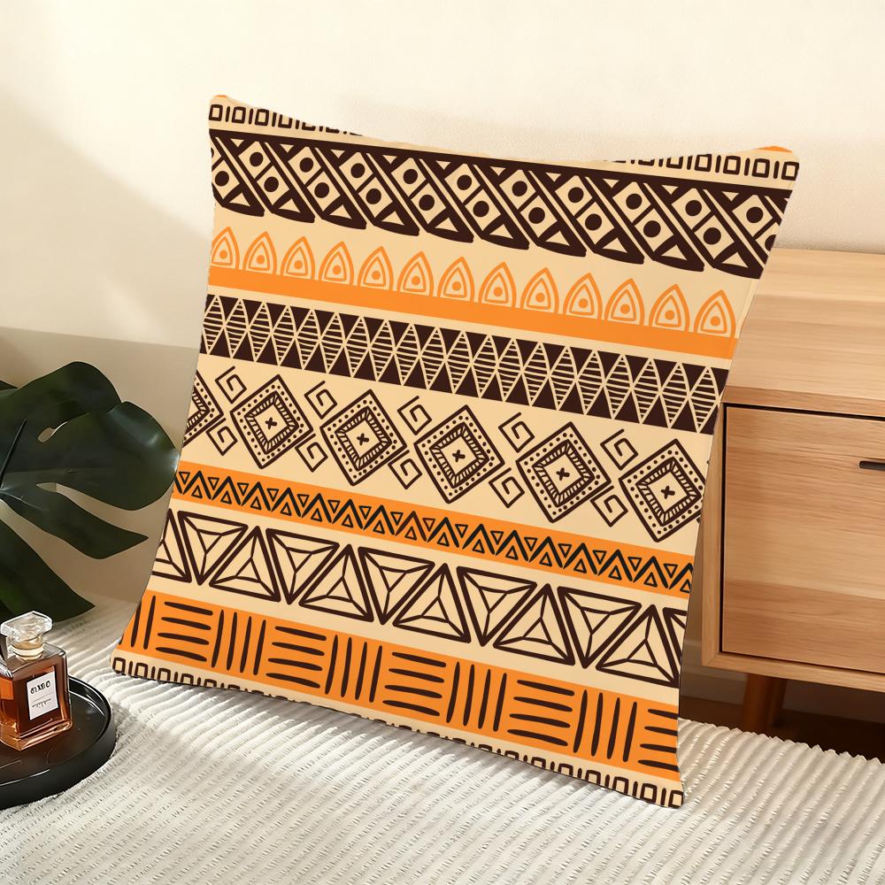 Samoan Tribe Samoa Totem Cushion Cover Soft Short Plush Pillow Cover Smooth Cozy Texture Aesthetic Cushion Case Home Decor