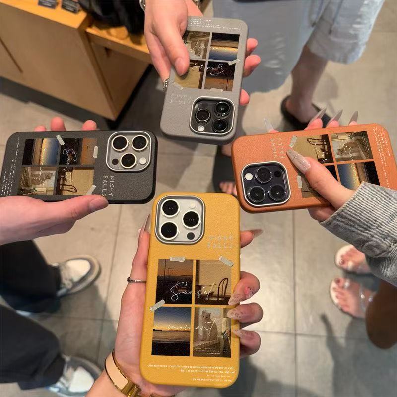 Artistic photo case for Apple iPhone 15, iPhone 16 Pro, new 17, premium feel, 14, 13 Pro, small.