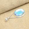 Rainbow Mystic Topaz Gemstone Solid 925 Sterling Silver Handmade Pendant Jewelry