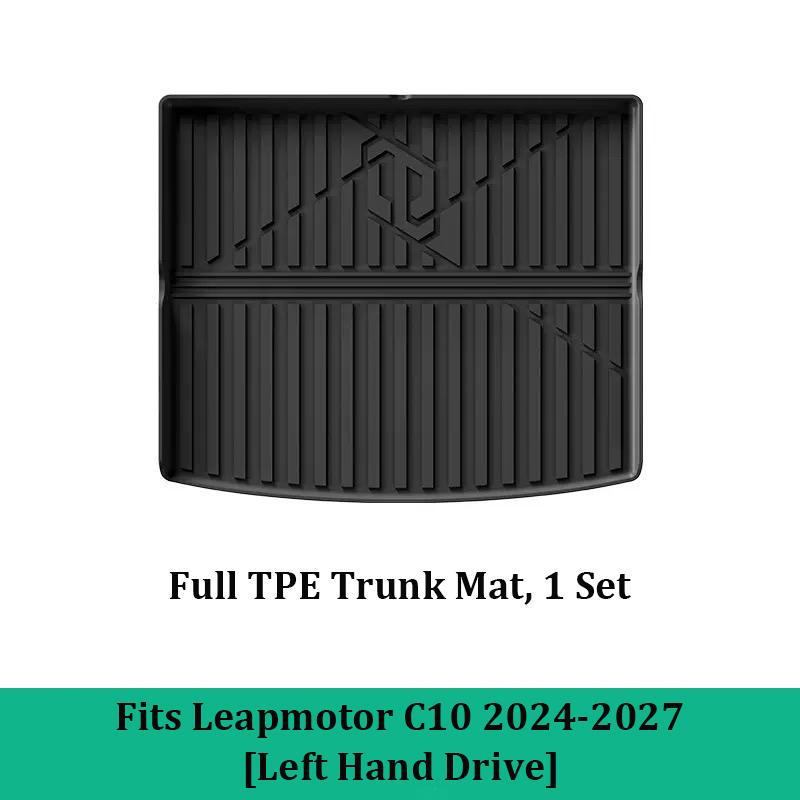 Full Set TPE Trunk Liners & Backrest Protector For Leapmotor C10 2026 Left Hand Drive Waterproof Wear Resistant Interior Parts