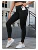 Sportleggings mit hohem Bund: Schlankmachende, Bauchkontrollierende, Po-hebende Yogahose für Damen