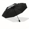 Zodiac Wheel Astrology Chart Horoscope DesignUmbrella, Portable 3-Fold Compact Umbrella for Men & Women Gift