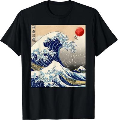 Fajna Wielka Fala w Kanagawie, Japońska Grafika, Koszulka Kanagawa
