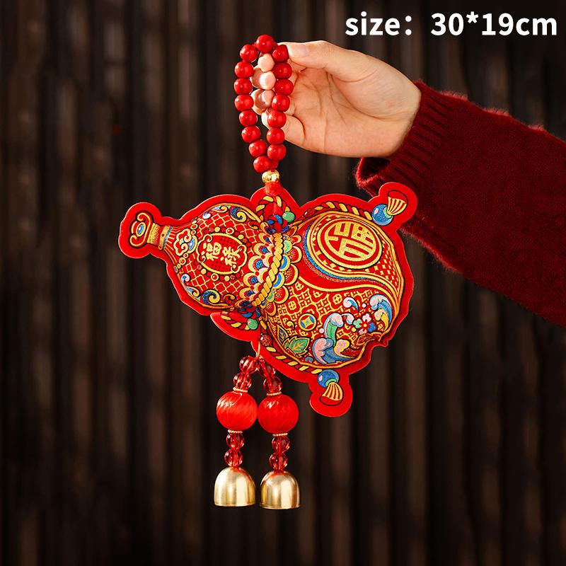 

2026 Chiense New Year Decoration Horse Door Pendant Tet Decoration Hanging Ornament Spring Festival Supplies A3