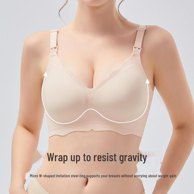 Seamless Summer Nursing Bra: Anti-Sag, Breathable, Thin, Supportive for Pregnant & Postpartum Women