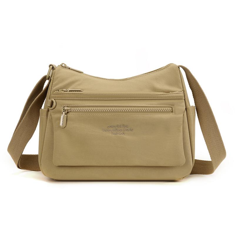 New Large-capacity Messenger Bag Multi-layer Shoulder Bag Mother Satchel Women's Lightweight Waterproof Cloth Bag