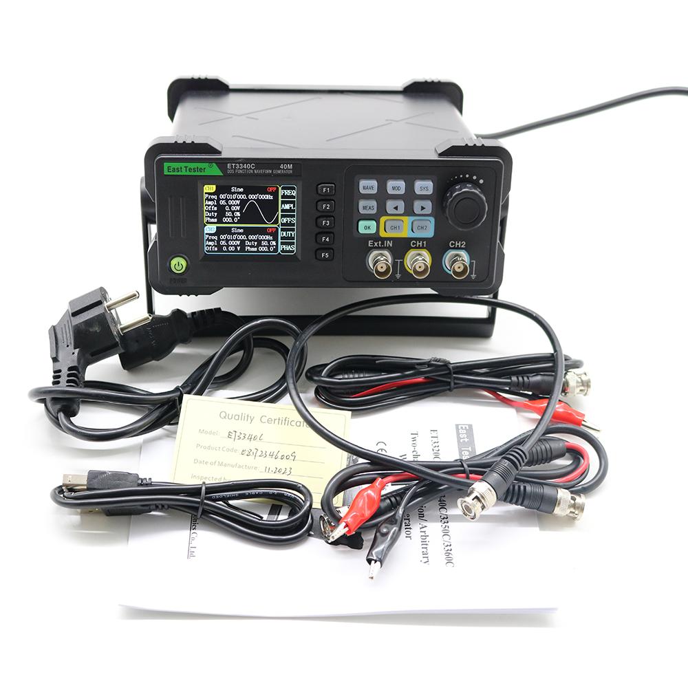 East Tester Mini-Zweikanal-Funktions-/Arbiträrwellenformgenerator-Signalquelle ET33C 20 MHz 40 MHz 60 MHz Frequenzmesser