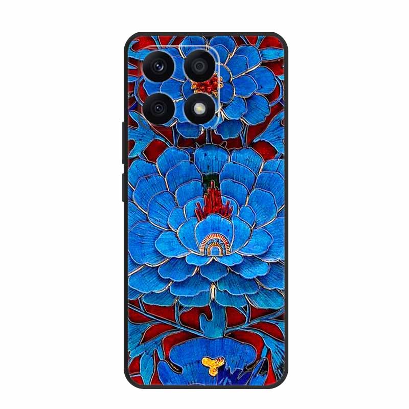 3D Case For Xiaomi 14T Pro Case Emboss Flower Black Silicone Soft Back Cover Coque For Xiaomi 14T Pro Case 14 T Pro 14TPro Funda