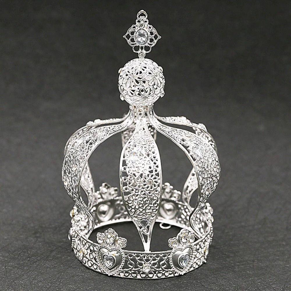 1/2 Stück Barocke Krone Kuchenaufsatz Kreative Hochzeitstiara Prinzessinnendiadem Geburtstagsgeschenk