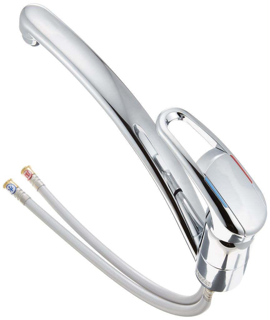 SANEI Mixer Tap Flexible K876TJV For general (San-ei) Single-Hole (with Hose) [Specifications use]