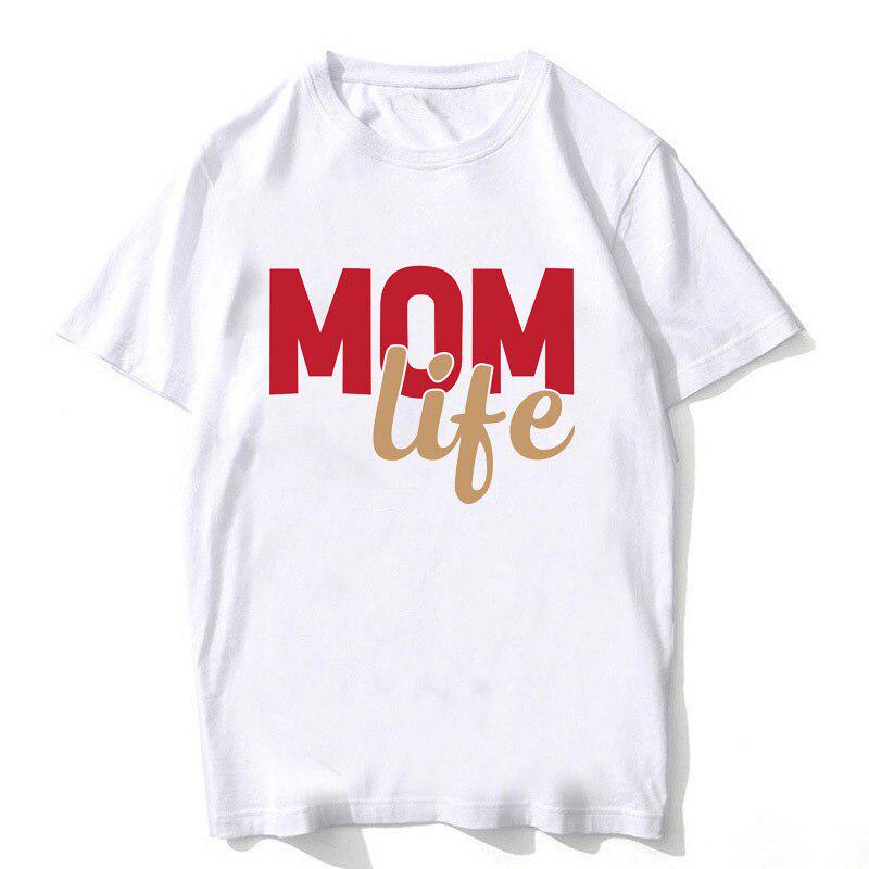 I Love You Mom T-shirt Cotton Aesthetic 