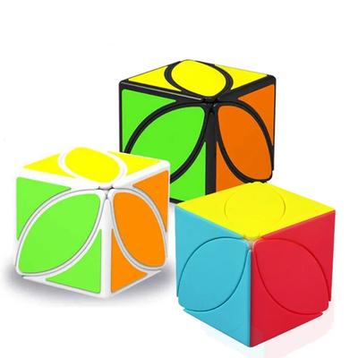 Cube Maple Black Neon Cubo Magico Speed ​​Cube Twist Puzzle Maple Leaf Shape Speed ​​Cube Puzzle Skewb Turning