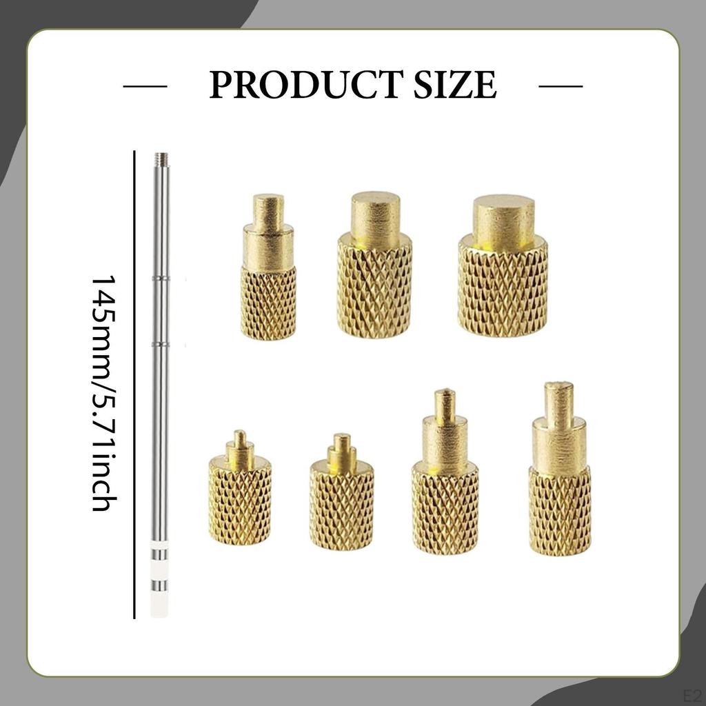 Heat Set Insert Tool 7 Soldering Iron Tips Installation Kit Insertion Tip Adapter