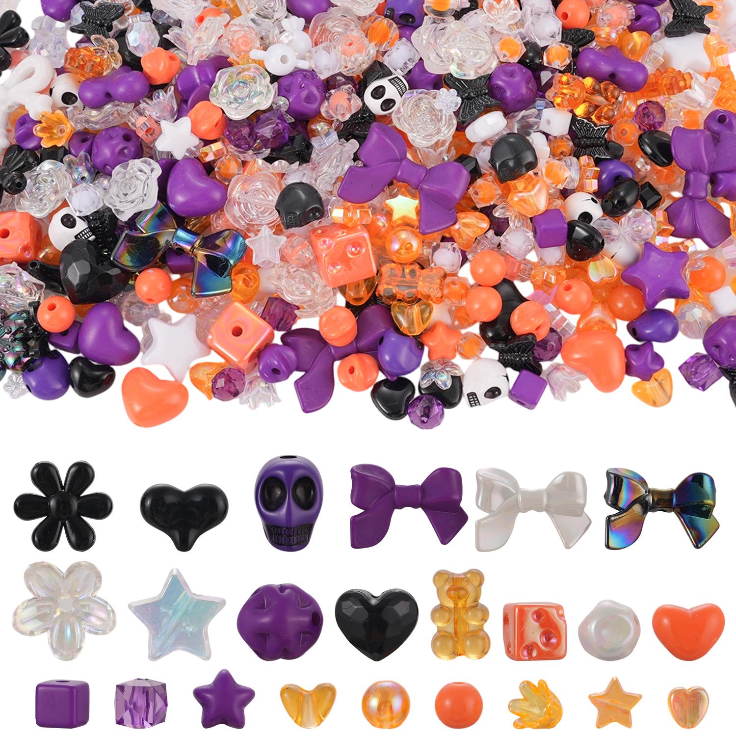 

20g/40g Halloween/Christmas acrylic beads, used for DIY handmade bracelets, jewelry making, mobile phone chain accessories 20g