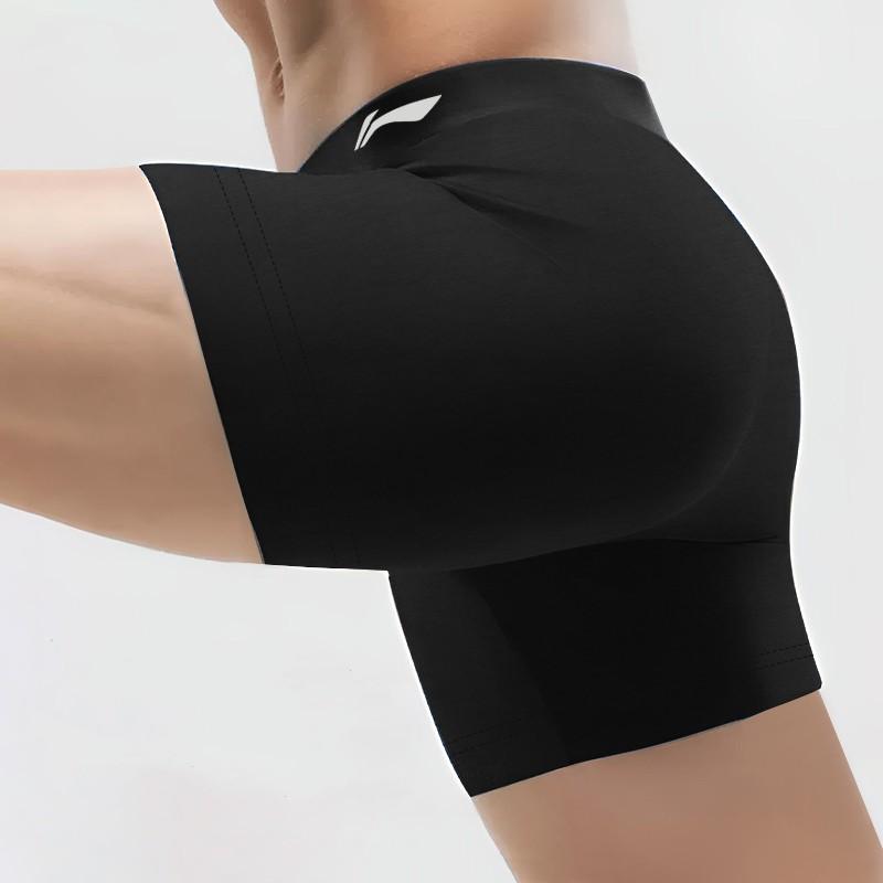 Li-Ning Solid Color Breathable Running Fitness Sports Boxer Briefs 3-Pack Men Underwear YUAU023-1