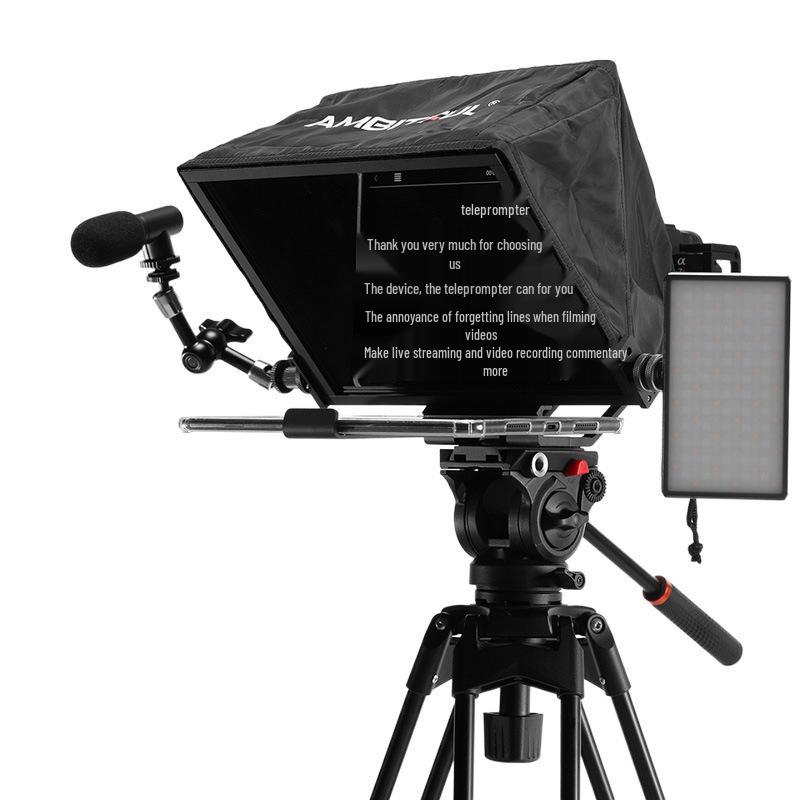 Zhi Jie T14 Portable Folding Teleprompter for DSLR, Smartphone, and Tablet