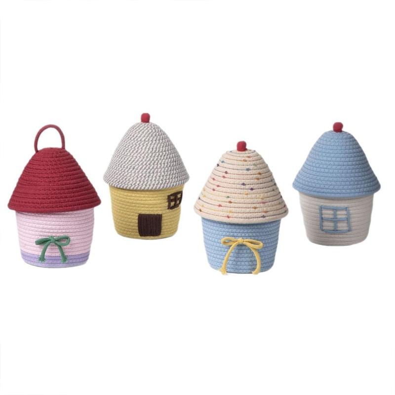 Multipurpose Woven Storage Basket for Home Decoration Organizers Container Ideal for Organizing Clothes Toy and More