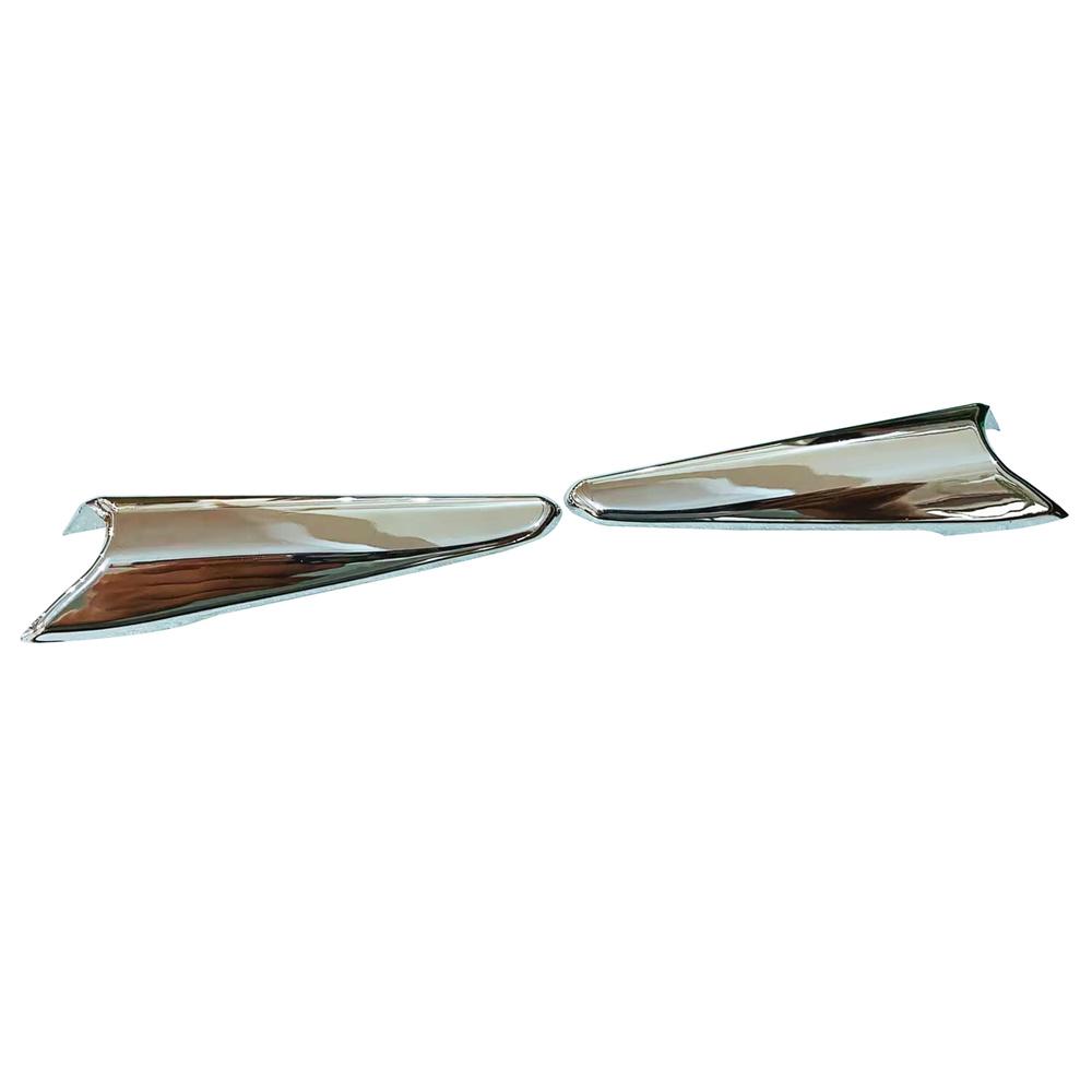 Left Right Chrome Fog Lamp Molding Cover Fit For Mazda 3 Sport 2017-2018