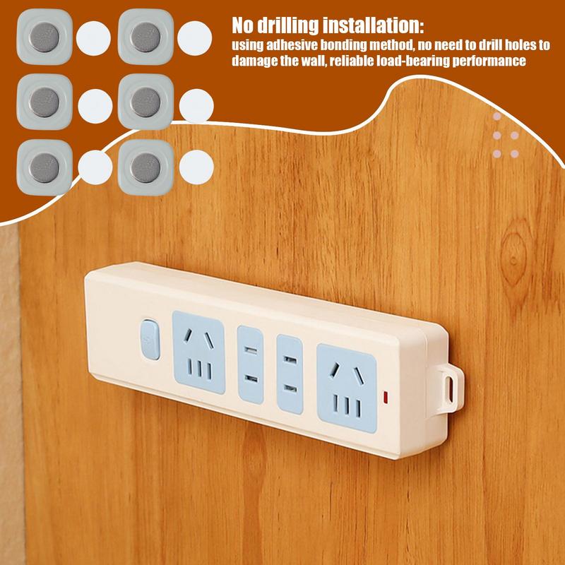 Magnetic Remote Control Holder Wall Mounted Remote Control Holder Adhesive Controller Storage Stand for Router Charge Socket