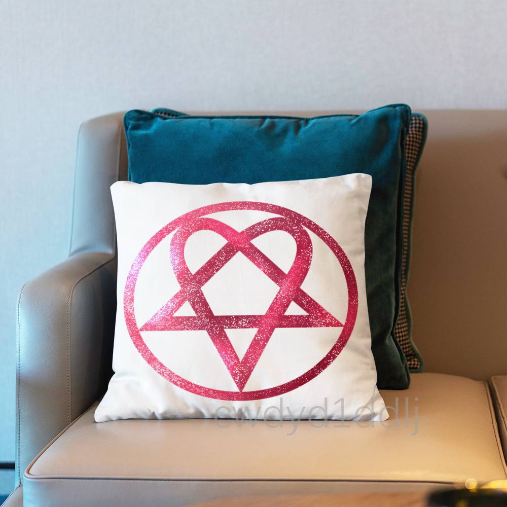 H-Him Ville Valo Band Pillow Case Cover Square Sofa With For Pattern Comfortable Cushion Suitable Of Room