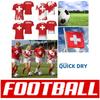 Voetbal T-shirt Zwitserland Zwitserse SUISSE Voetbal Print 3D Vlag Nationaal Shirt JUICH Training Ronde Hals Korte Mouw Sportuniform Unisex Mannen Vrouwen