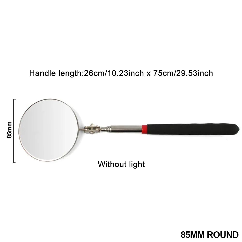 Automobile Chassis Endoscope 360°Telescoping Mirrors Angle LED Light Magnification Inspection Mirror Car Repair Detection Tools
