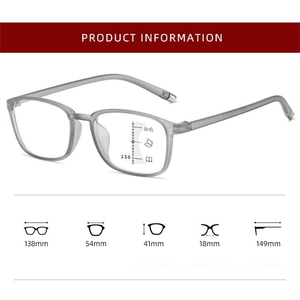 Очки для чтения TR90 Многофокусные очки Прогрессивные антибликовые сверхлегкие очки — фото 9