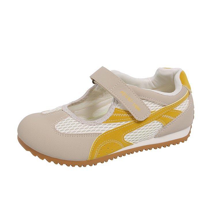 

Yellow platform Velcro single shoes women s 2025 new summer mesh breathable sports sandals ballet training shoes 40