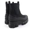 Pristine PRADA Monolith Re-Nylon Triangle Logo Gabardine Boots Black 36.5 2UE029 Used