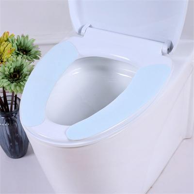 Reusable Warmer Bathroom Cover Mat Toilet Seat Cover Lid Pad Cloth Toilet Seat Sticker