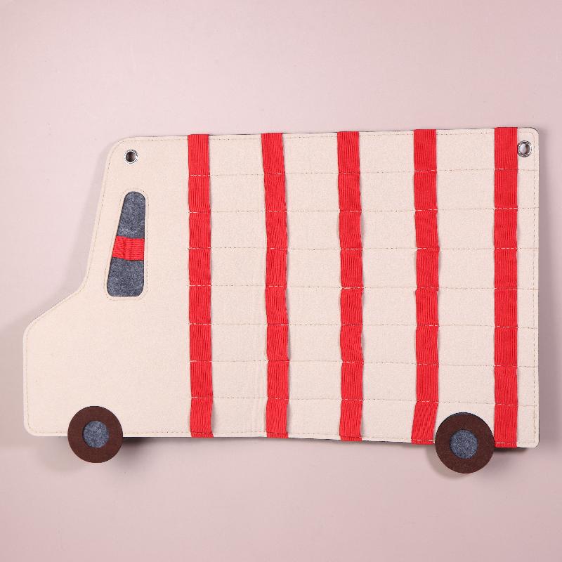 

Car Toy Large Capacity Storage Wall Hanging Bag Children S Toy Car Display Felt Hanging Storage Bag червоний